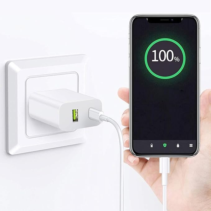 4 Pack USB C Charger Block, Dual Port Type C Wall Charger Fast Charging 20W Power Adapter Cube for iPhone 14/14 Pro/14 Pro Max/14 Plus/13/12/11, XS/XR/X, iPad, Samsung, More