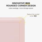 LEVEL8 Pink Suitcase with Spinner Wheels, Carry on Luggage Airline Approved, Suitcase for women Men, Lightweight Luminous Textured, Tsa Lock, 20 Inch