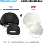 3 Pairs Replacement Ear Tips for AirPods Pro 1st & 2nd Generation with Noise Reduction Hole, Silicone Ear Tips for AirPods Pro with Portable Storage Box and Fits in Charging Case (Medium, Black)