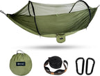 Hammock with Mosquito Net - Lightweight, Portable, 1 Person Hammock - for Camping, Hiking, Backpacking, Travel, a Festival, or The Beach