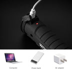Gifts for Men 4Pack LED Flashlight, Rechargeable Work Lights with Magnetic Base Hook 360°Rotate and 5 Modes Bright LED Flashlight Inspection Light for Car Repair, Grill and Outdoor Use