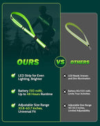 LED Reflective Belt Sash - 5 Lights Colors & 3 Light Modes High Visibility Night Safety Belt, Rechargeable Light Up Running Gear Adjustable Vest Straps for Runners Walkers Men Women