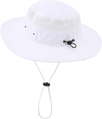 Connectyle Wide Brim Sun Hat for Men Breathable Cowboy Boonie Hat UPF 50+ Sun Protection Bucket Hat for Fishing Hiking