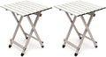 SUNNYFEEL Folding Camping Table - Lightweight Aluminum Portable Picnic Table, 18.5L x 18.5W x 24.5H Inch for Cooking, Beach, Hiking, Travel, Fishing, BBQ, Indoor Outdoor Small Foldable Camp Tables
