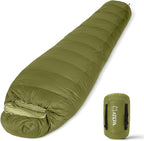 ATEPA Down Sleeping Bag, 700FP Mummy Cold Weather Ultralight 3 Season Compact Packable Waterproof Sleeping Bag with Stuff Sack for Backpacking Camping Hiking Traveling