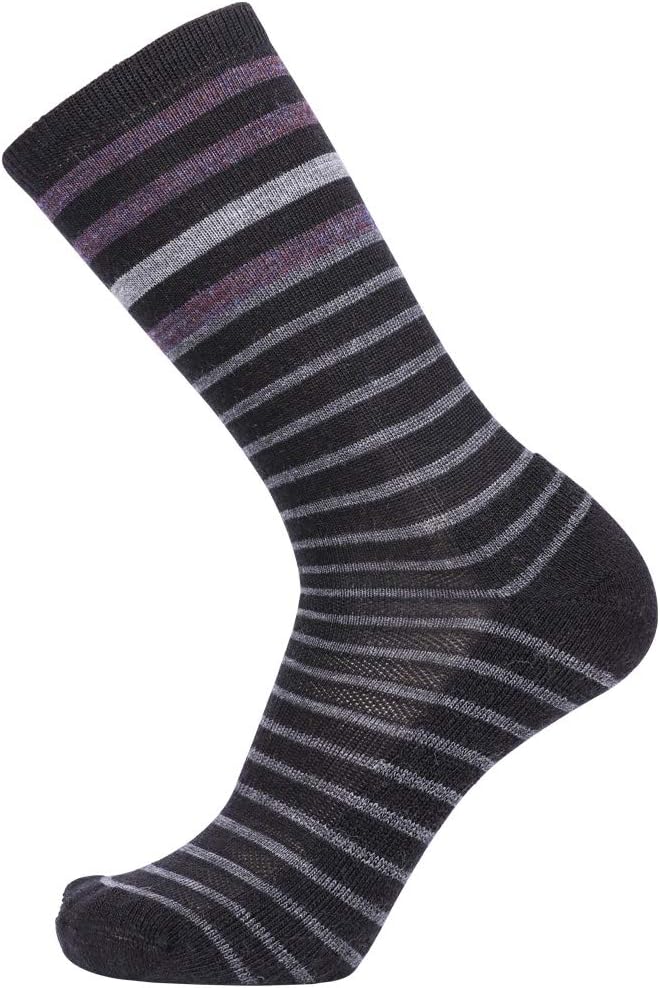 EnerWear 4 Pack Women's Merino Wool Outdoor Hiking Trail Crew Sock