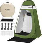 Upgrade Pop Up Privacy Shower Tent, Portable Camping Shower Tent, Camping Toilet Changing Room with Rain Shelter & Extended Floor Mat