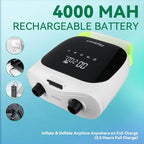 FBSPORT Paddle Board Pump Rechargeable 20PSI SUP Pump, Portable Electric Air Pump Quick Inflate & Deflate SUP Air Pump for Stand Up Paddle Boards, Kayak, Tent