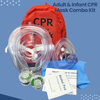 MCR Medical Adult & Infant CPR Mask Combo Kit with 2 Valves
