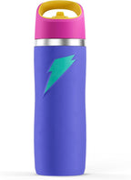 Gatorade 'Overtime' 22oz Stainless Steel Water Bottle, Straw Cap, Purple/Pink