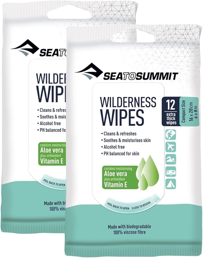 Sea to Summit Wilderness Wipes Rinse-Free Shower Wipes