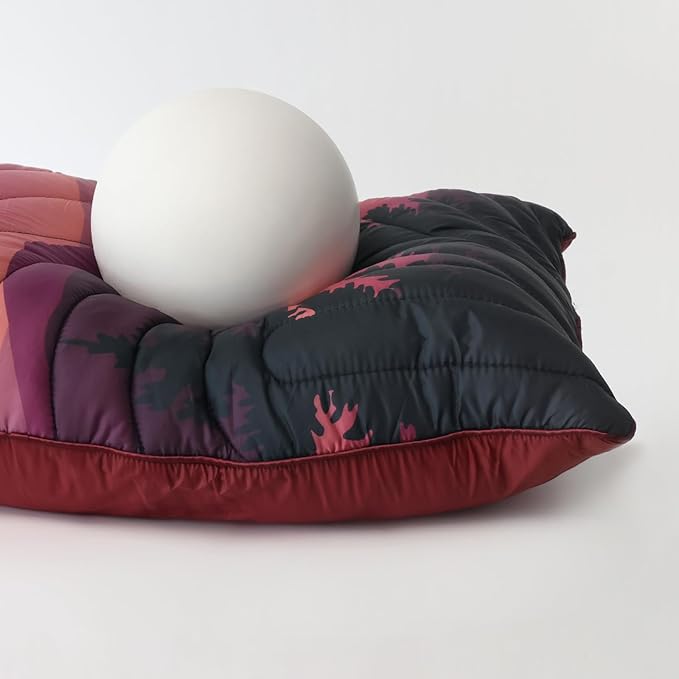 Camping Pillow,Supportive Compressible Travel Pillow Middle Size Lightweight Camp Pillow with Storage Bag for Camping,Hiking,Backpacking,Airplane