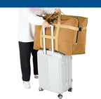 Large Duffel Bag, Waterproof Carry on Weekend Overnight Storage Bag over Luggage for Airline, Travel, Camping, Moving