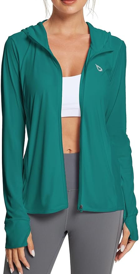 baleaf Women's Sun Protection Jacket Hoodie Clothing Lightweight Long Sleeve Sun Cover Up Shirt