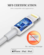Uzento for iPhone Charger Cord,2 Pack Original USB to Lightning Cable Apple MFI Certified 1Ft, Fast iPhone Charging Cord for iPhone 11/11Pro/11Max/ X/XS/XR/XS Max/8/7/6/5S/SE