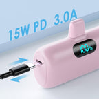 Small Portable Charger for iPhone 5000mAh, PD Fast Charging Power Bank,Mini Battery Pack Portable Phone Charger Travel Essentials for iPhone 14/14 Pro Max/13/13 Pro/12 Pro/11/XS/XR/X/8/7/6/SE Series