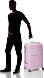 Samsonite Freeform 2-Piece Luggage Set - Carry-On & Large Checked Luggage with Dual Spinner Wheels - Durable Polypropylene Hardshell - TSA Lock, Airline-Approved - Expandable Hard Shell - Pink Rose