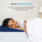 Active Era Luxury Twin Size Air Mattress (Single) - Elevated Inflatable Twin Air Bed, Electric Built-in Pump, Raised Pillow & Structured I-Beam Technology, Height 21" (Inc Pillow)