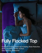 CHILLSUN Twin Air Mattress Inflatable Airbed with Built in Pump, 3 Mins Quick Self-Inflation, Comfortable Top Surface Blow Up Bed for Home Portable Camping Travel, 75x39x18'', 550 lb MAX