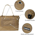 IDOGEAR Tactical Handheld Tote Pouch Multiuse Zipper Storage Bag Portable EDC Organizer For Camping Traveling Gym Commute