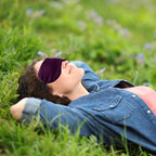2 PCS Purple Silk Sleep Mask - Eye Masks for Sleep Blindfold Travel Eye Covers for Sleeping Men & Women