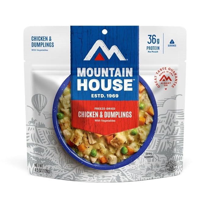 Mountain House Chicken & Dumplings Freeze Dried Backpacking & Camping Food |6-Pack