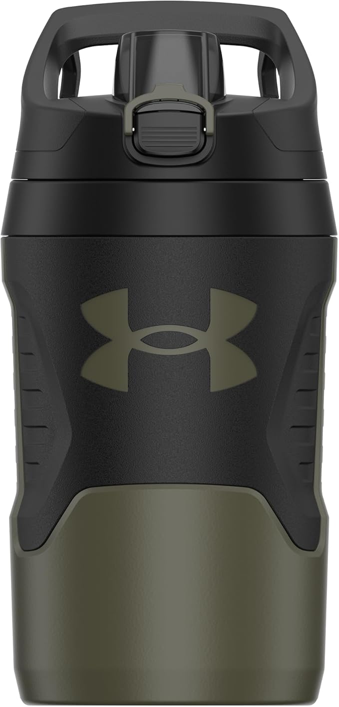 Under Armour 32 oz Insulated Water Bottles - Sports Water Jug with Handle, Fence Hook, Leak Resistant for Baseball, Football & More, 32 oz Water Bottles, Sports Water Bottle Insulated