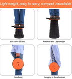 Fishboy Upgraded Collapsible Stool, 400lbs Max Weight, Lightweight But Sturdy, Portable Retractable Folding Telescoping Foldable Camping Stool for Adults Outdoor Fishing Hiking Gardening Travel BBQ