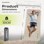 Self-Inflating Sleeping Pad with Portable Electric Air Pump, 4in Thick Memory Foam Camping Mattress for Tent Cot & Car Travel, Fast Inflate & Deflate Camping Pad