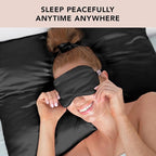 Kitsch Weighted Satin Sleep Mask - Weighted Eye Mask for Sleeping and Travel - Lavender Sleeping Mask for Women and Men - Light Blocking, Adjustable Strap, Ultra-Soft (4.1oz/116g)