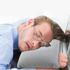 3 Pcs Grey Ultralight Inflatable Pillow Small Squared Flocked Fabric Air Pillow for Hiking,Camping,Traveling,Napping,Beach,Desk Rest,Neck &Lumbar Support