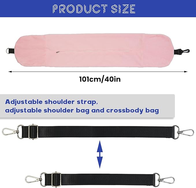 1/2PCS Travel Pillow Stuffable with Clothes As Carry-On Luggage Fits Up to 3 Days of Travel Essentials, Multifunctional U-Shaped Pillowcase for Business, Trip, Outdoor (1PCS-Pink)