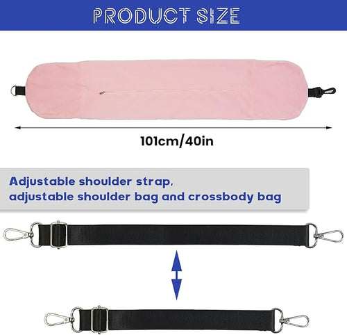 1/2PCS Travel Pillow Stuffable with Clothes As Carry-On Luggage Fits Up to 3 Days of Travel Essentials, Multifunctional U-Shaped Pillowcase for Business, Trip, Outdoor (1PCS-Pink)