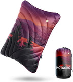 Camping Pillow,Supportive Compressible Travel Pillow Middle Size Lightweight Camp Pillow with Storage Bag for Camping,Hiking,Backpacking,Airplane