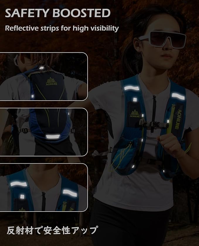 TRIWONDER Hydration Running Vest 5L Lightweight Water Pack for Men Women Hydration Backpack for Trail Race, Hiking, Cycling, Climbing, Camping, Jogging, Marathon
