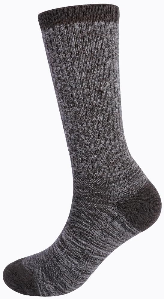 EnerWear 4 Pack Women's Merino Wool Outdoor Hiking Trail Crew Sock