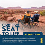 GCI Outdoor Stowaway Rocker - Varsity Black/Gray
