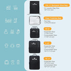 7 Set Travel Packing Organizers Compression Cubes for Suitcases Storage Bags for Compression Carry-on Easy Organizing of Travel Essentials BGTYAED