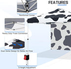 EAGLE PEAK Pop Up Canopy Tent with 1 Sidewall, Easy Setup Event Tent, Outdoor Sun Shade, Wheeled Carry Bag, Stakes and Guy Ropes, Instant Canopy 10x10, Cow Print