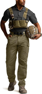 CQR Men's Tactical Pants, Water Resistant Ripstop Cargo Pants, Lightweight EDC Work Hiking Pants, Outdoor Apparel