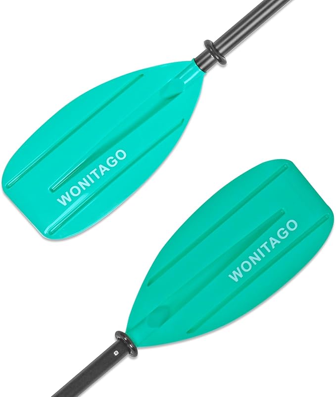 Kayak Paddles for Kid with Aluminum Shaft and PP Blade, Floating Kayaking Oars for Youth and Junior, Adjustable 163-183cm/64-72 Inches