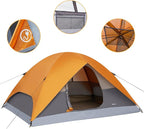 Amazon Basics Camping Tent, 3-Season Dome Design with Rainfly