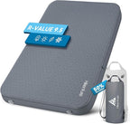 Hikenture 4" Thick Self Inflating Sleeping Pad, Foam & Air Camping Mattress, 9.5 R-Value Insulated Sleeping Mat, Portable All Season Camping Pad for Tent, Car, Cot, Truck