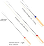 8 PCS Marshmallow Roasting Sticks, Telescoping Smores Sticks for Open Fire Pit, 32 Inch Long Marshmallow Toasting Barbecue Forks S'mores Skewers for Campfire Camping Hotdog Hot Dog Bonfire Grill