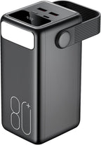 Portable Charger 80000mAh Power Bank, 22.5W Fast Charging USB C Battery Pack, 3 Outputs, LED Display & LED Light, External Huge Capacity Cell Phone Battery Bank for iPhone 16/15, Samsung, iPad, etc