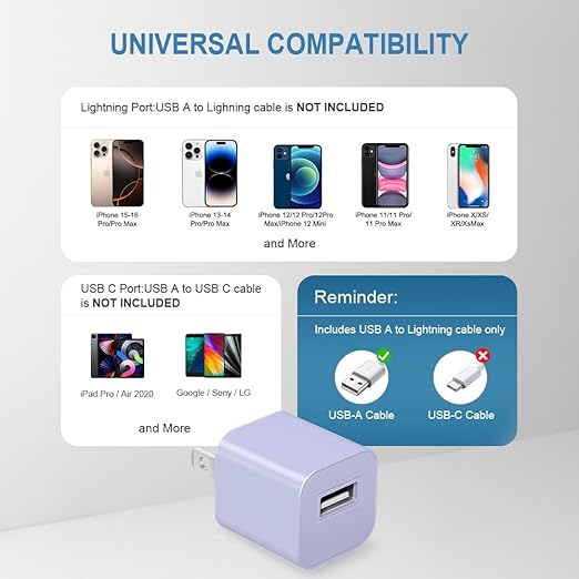 Fast Charger for Apple Watch Charger, 3.2FT Wireless Fast Charging Cord with Wall Chargers Plug Block Compatible with Apples Watchs Series 10/9/8/7/SE/6/5/4/3/2/1（Purple）