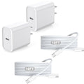 iPhone 17 16 Charger,2Pack USB C Wall Charger Block Chargers Fast Charging with 10FT USBC to C Woven Cable for iPhone 17/17 Pro/17 Pro Max/17 Air/iPhone 16/16 Plus/16 Pro Max/16E/15/15 Pro,iPad Pro