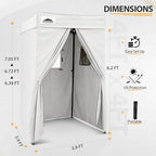 EAGLE PEAK Flex Compact 4x4 Pop-up Canopy Changing Room, Portable Privacy Dressing Room for Indoor Fashion Photoshoots, Camping, or Pool, White