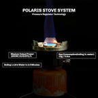 Fire Maple Polaris Cooking System | Portable Camping Backpacking Stove with Micro Regulated Valve | Electric Jet Burner Pot Set | Ideal Camp Water Boiler for Hiking Fishing Trekking Hunting (Black)