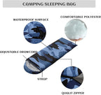 Sleeping Bags for Adults Youth Kids,3D Printing Camping Sleeping Bag for Girls Boys Lightweight Waterproof Cold/Warm Weather Sleeping Bag for 3 Seasons